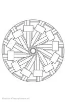 Mandalas Geo kleurplaat 28